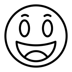 Smile Vector Line Icon