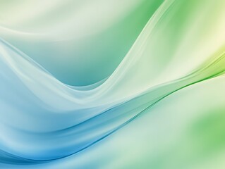Fototapeta premium Abstract dynamic waves in blue-green, embodying 