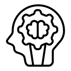 Solution Vector Line Icon