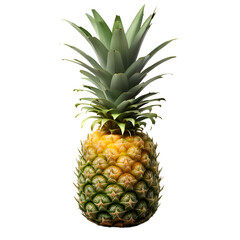 Fototapeta premium Pineapple fruit isolated on transparent background