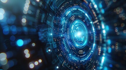 Obraz premium Business with technology Cyber security is critical to doing business in the era of AI computing Concepts of surveillance and security scanning of digital program cyber futuristic appl : Generative AI