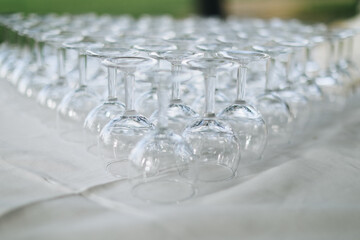 glasses on the table