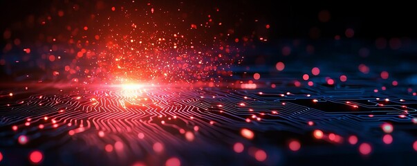 Fototapeta premium The impact of disruption from tech innovation is significant across various sectors