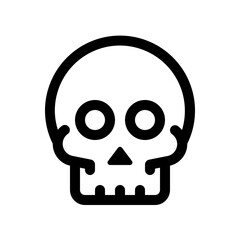 Skull Line Icon. Single icon, line vector icon