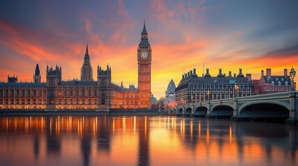 Fototapeta premium Big Ben and the Houses