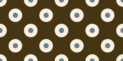Polka dot texture seamless vector background. Abstract round shape vintage geometrical pattern classic rich colors. Paper design, fabric, textile, wallpaper. Digital illustration high resolution image