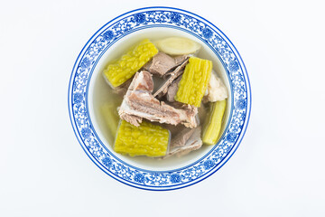 Summer recipe: a bowl of bitter melon and pork bone soup