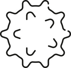 Infection icon. Virus symbol. Linear style.
