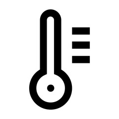 thermometer line icon  