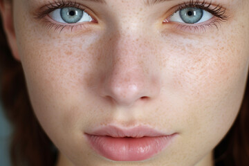 Naklejka premium Close up photo of chapped cracked dry skin problem with face disease before generative AI