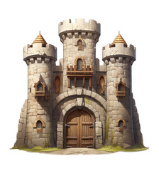 Obraz premium castle tower on a transparent background