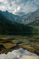 lake and mountains