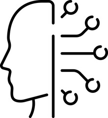 Artificial intelligence icon. Innovation symbol.