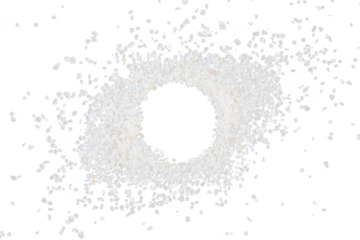 pile of big stoned white salt isolated on white or transparent png