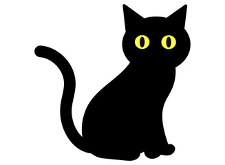 黒猫　子猫　イラスト