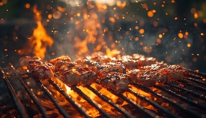 Independence Day BBQ, generative AI celebration, delicious cookout, festive summer bash
