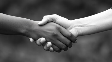 Close-up of hands shaking, a moment of trust between a client and a service provider