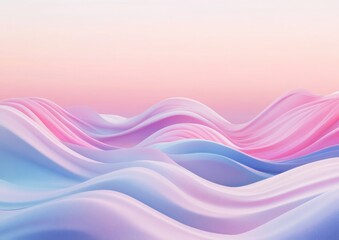 Naklejka premium Abstract Geometric Landscape in Pastel Colors