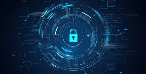 Circular Digital Lock Interface