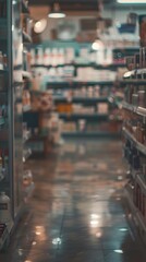 Blurred pharmacy background