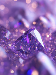 A pastel-colored background with lilac, chambray blue, and peach fuzz, highlighted by glitter and sparkly diamonds for a dreamy aesthetic