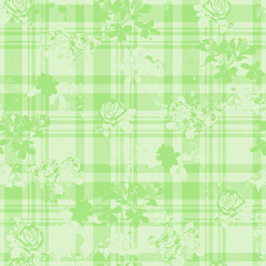 seamless pattern with green leaves