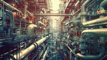 Intricate Industrial Infrastructure