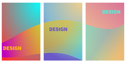 Abstract Design With Vibrant Colors and Curved Lines for Modern Presentation