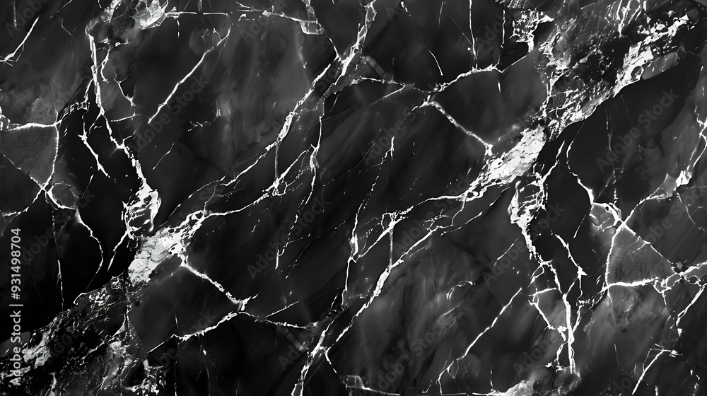 Aufkleber dark grey background marble wall texture for design art work seamless pattern of tile stone with bri