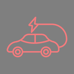 Electric Car icon Design