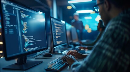 team of software developers building a scalable and secure platform