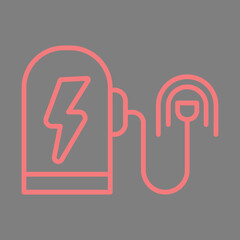 Electric Vehicle Charger icon Design