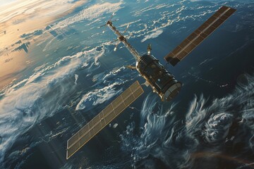 ai generative satellites orbiting the earth