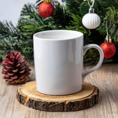 Mug mockup, white mug, festive mug, coffee mug, christmas mug, standard white mug