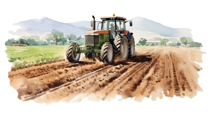 Obraz premium PNG Agriculture outdoors tractor vehicle.