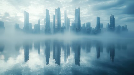 Fototapeta premium Futuristic cityscape 