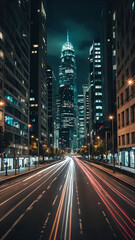 Obraz premium traffic at night