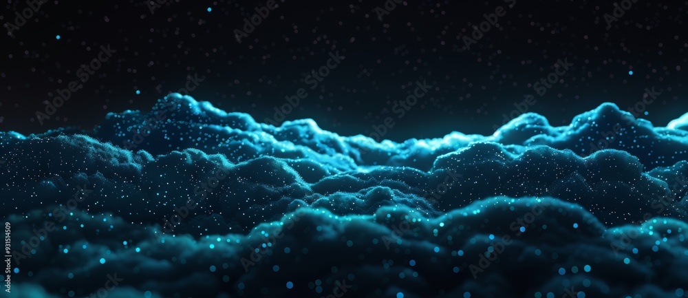 Poster the cloud technology networking digital connection background is a stock image illustrating this tec