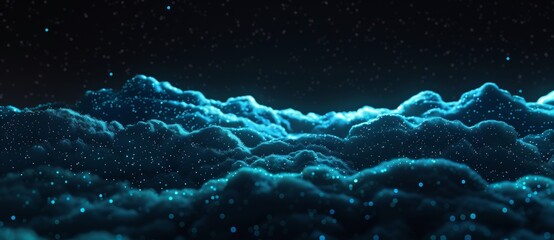 The cloud technology networking digital connection background is a stock image illustrating this technology.