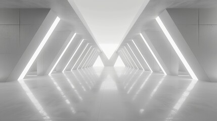 Obraz premium Modern interior design room with large space background.
