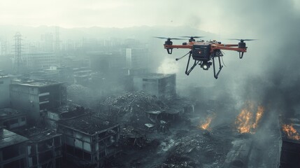 AI-Controlled Autonomous Disaster Response Drones: Drones responding to natural disasters, guided by AI to provide aid and assess damage.