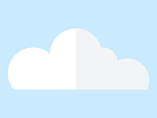 Cloud vector illustration. A cloudscape masterpiece emerges, with fluffy clouds arranged in natural harmony Wind patterns influence movement and shape cumulus clouds in sky