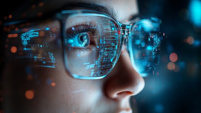 AI-Powered Smart Glasses with Facial Recognition: Glasses that identify people and display relevant information in real-time.