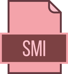 SMI File icon fill and outline crisp corners