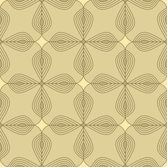 Seamless pattern with continuous striped leaf shapes. Suitable for digital graphics, interior design, textiles, print, wrapping, etc.