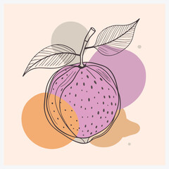 Vibrant Bignay Fruit Vector Illustration - Exquisite Detail and Bold Colors