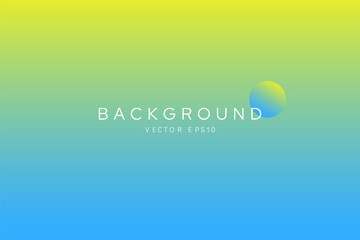 Bright summer color gradient background with light blue green and yellow, vector design 