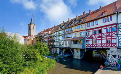 Erfurt, Historische Altstadt,Krämerbrücke