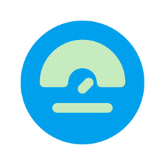 speedometer duo tone icon