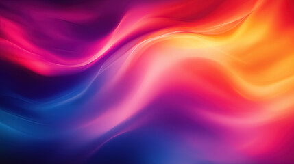 Abstract blurred gradient background with a dynamic flow of colors, blending seamlessly from one hue to another 